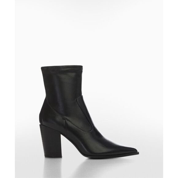 MANGO $150  POINTED-TOE ANKLE BOOT SWITH ZIP CLOSURE 42 US 10 - Picture 4 of 7